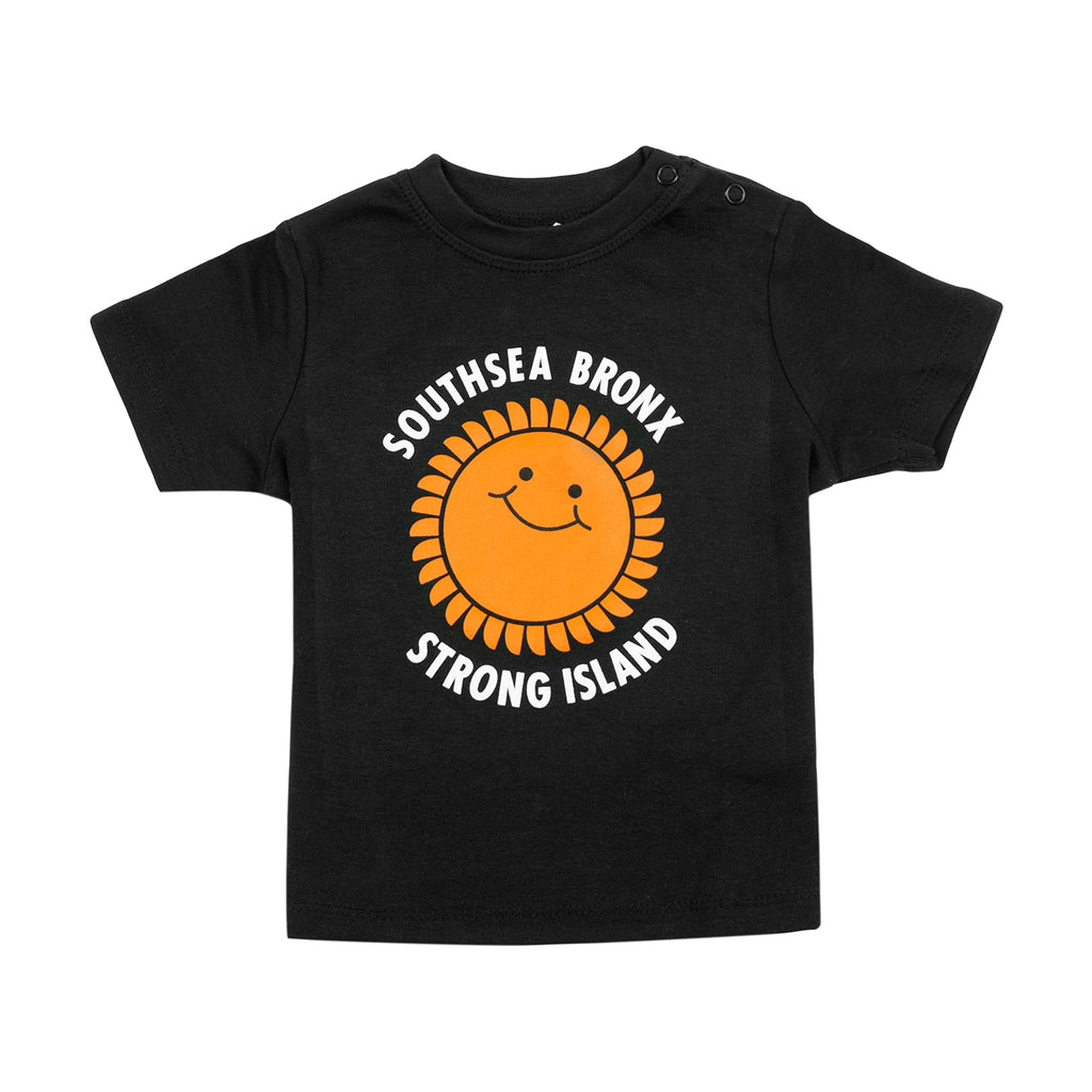 Southsea Bronx Strong Island Baby T Shirt in Black