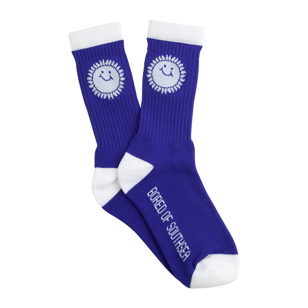 Southsea Bronx Strong Island Socks Royal / White - Paired