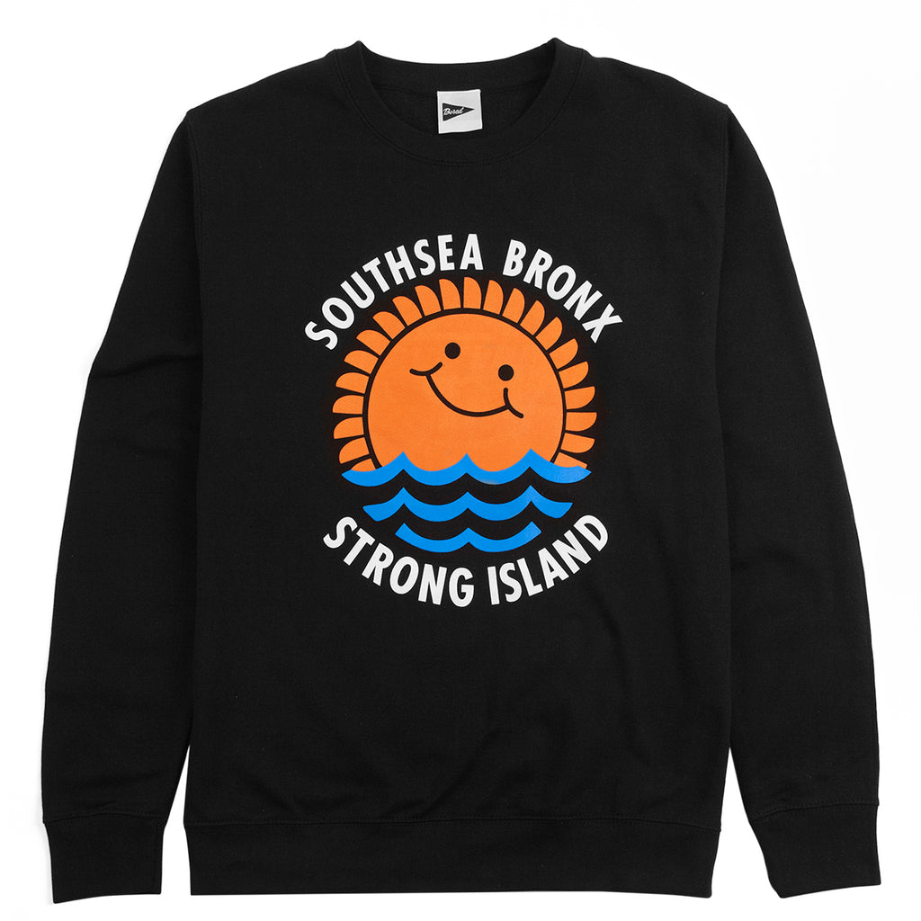 Southsea Bronx Waves Sweatshirt in Black