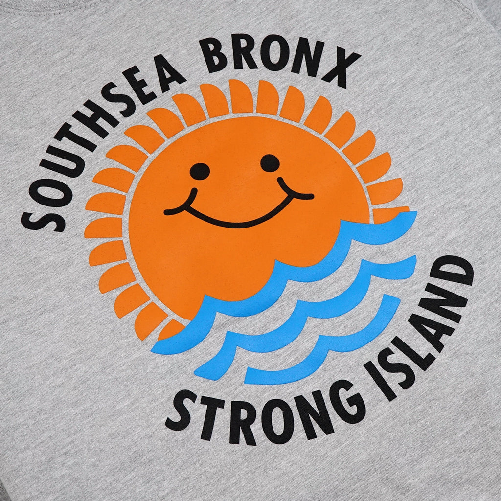 Southsea Bronx Waves Sweatshirt - Grey - closeup