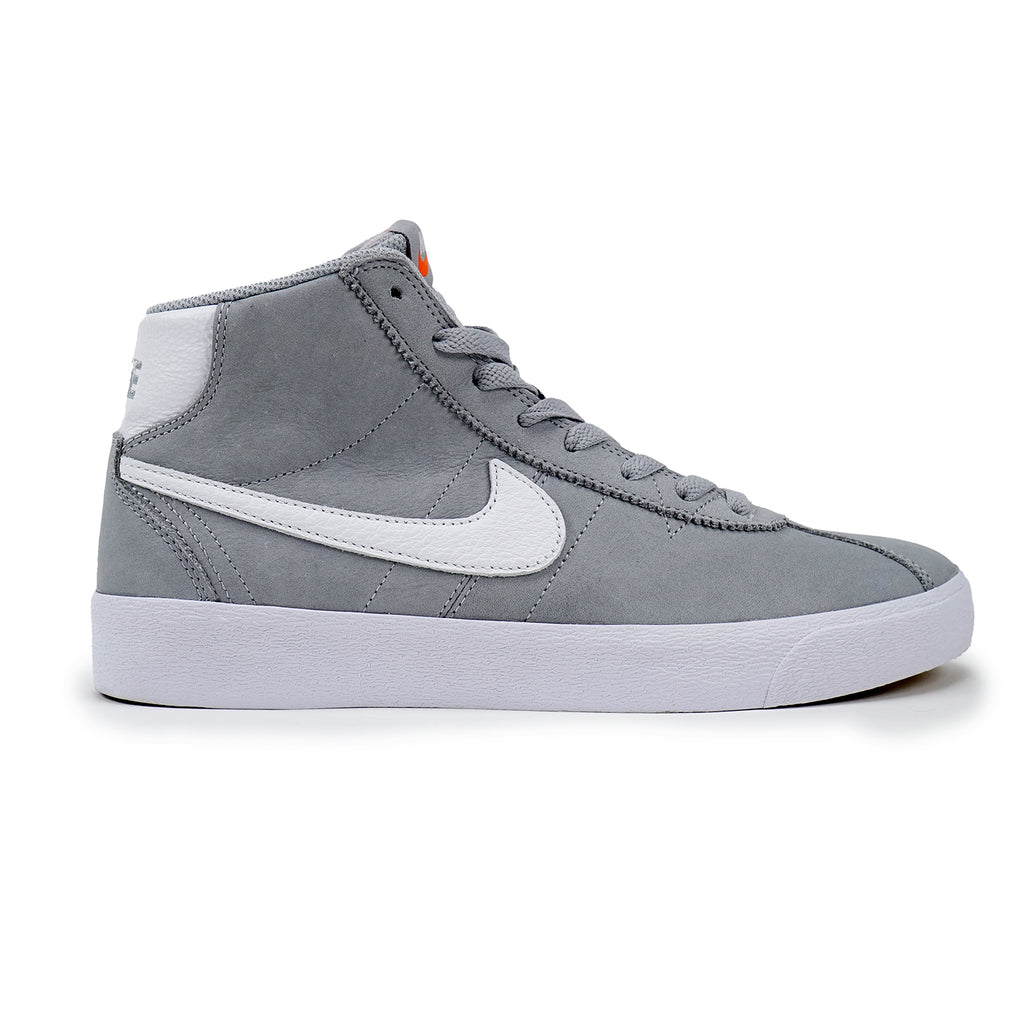 Nike SB Orange Label Bruin Hi ISO Shoes - Wolf Grey / White - Wolf Grey - main