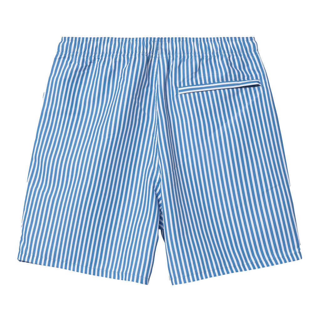 Carhartt WIP Island Swim Shorts - Matson stripe Piscine / White - back
