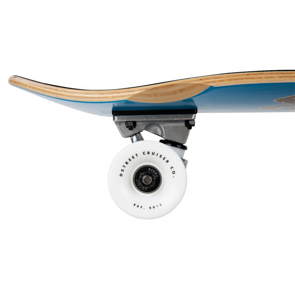 D Street Palm Cruiser Complete Skateboard in 8.38" - Wheels