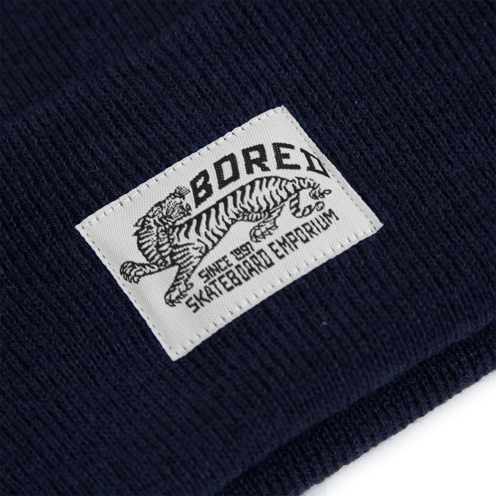 Bored of Southsea Daily Use Beanie in Navy - Detail