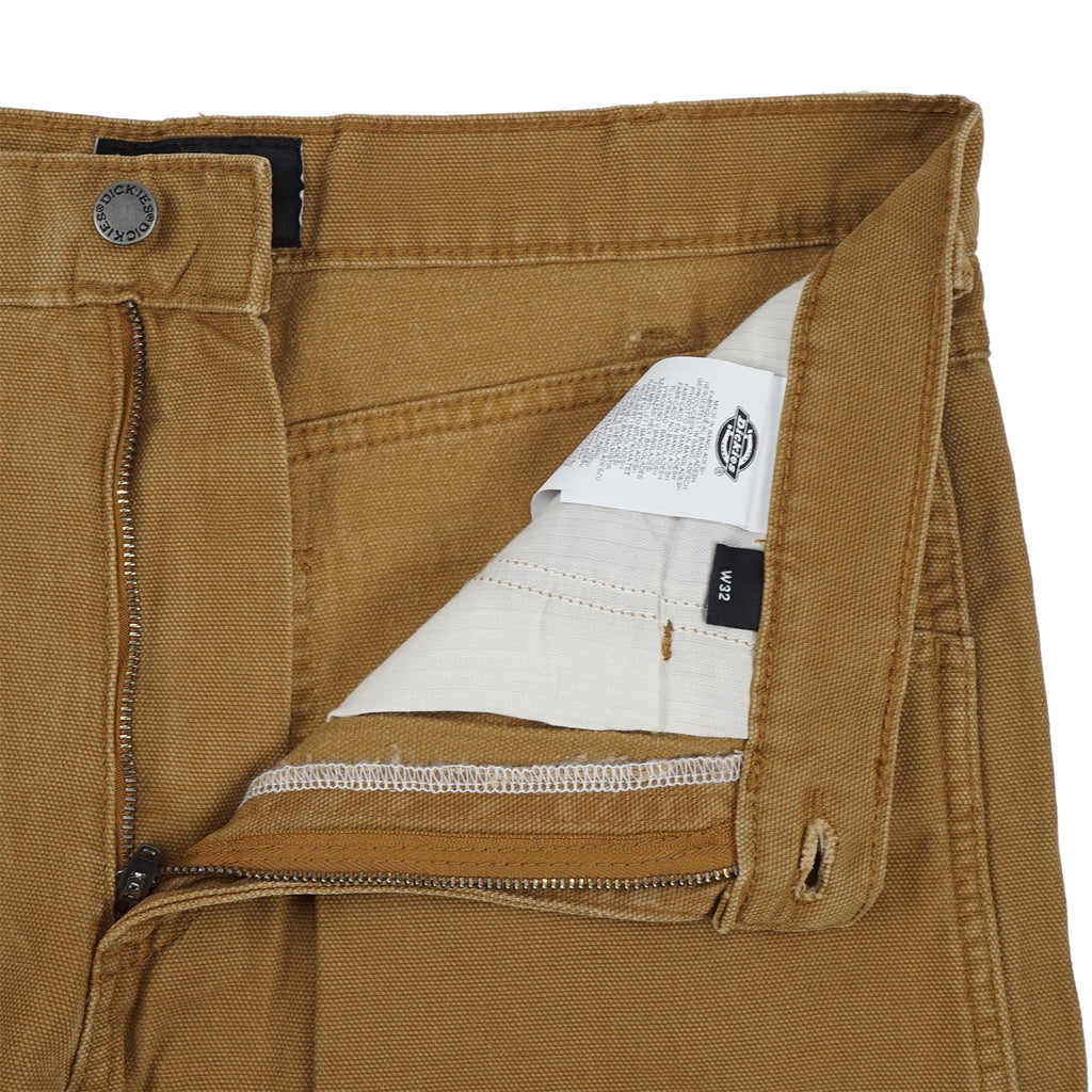 Dickies DC Carpenter Pant - Stone washed Duck Brown - open