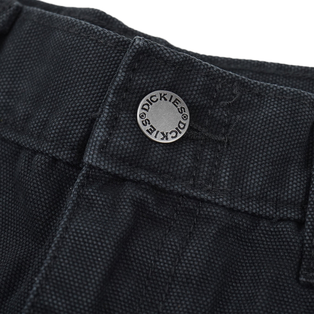 Dickies Duck Canvas Shorts - Black - button