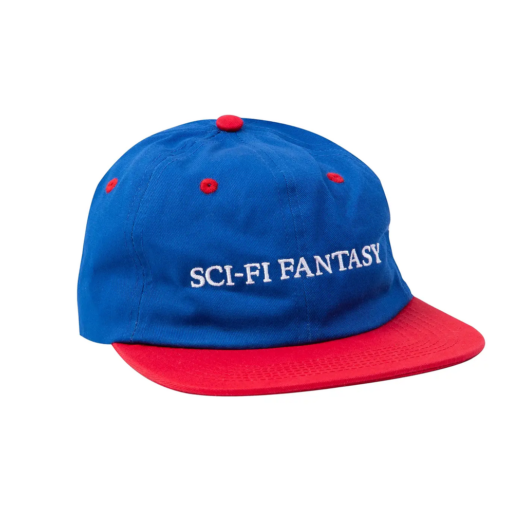 Sci-Fi Fantasy Flat Logo Cap - Royal / Red