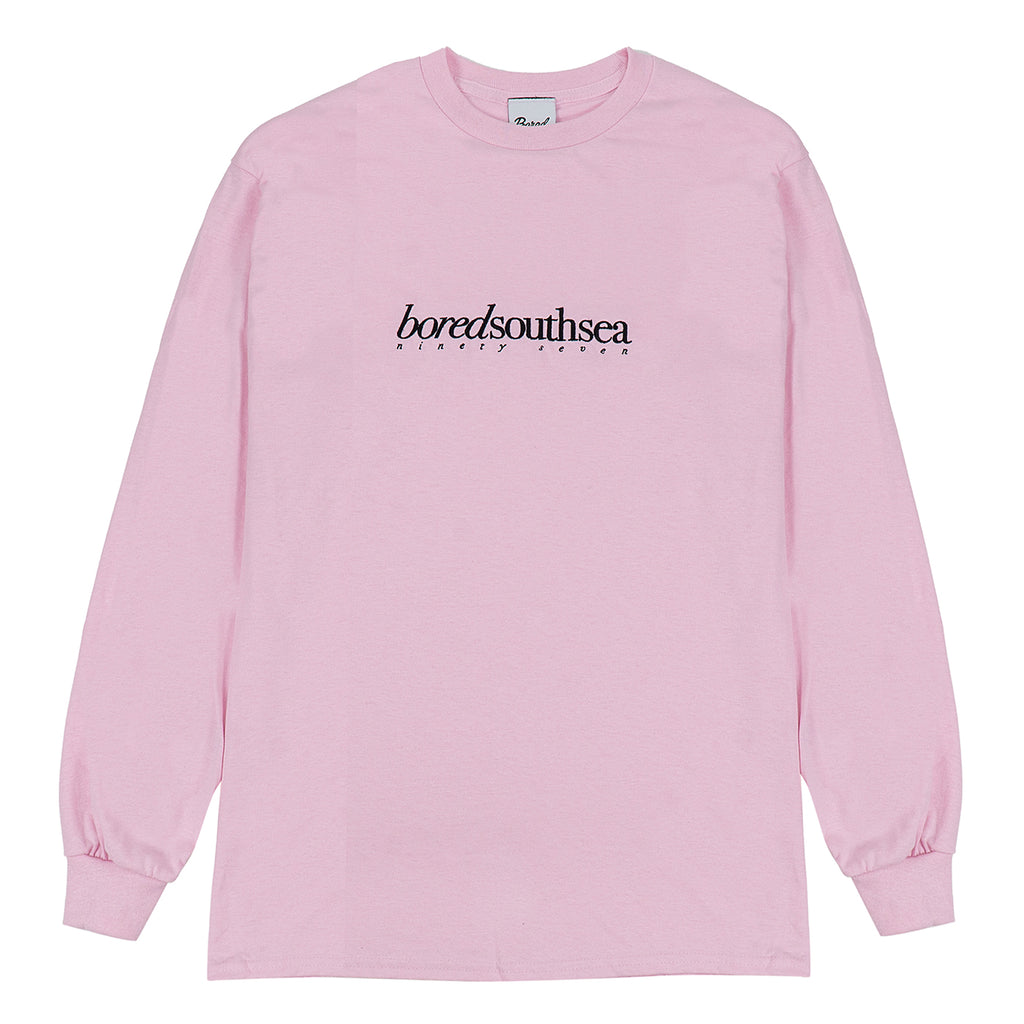 Bored of Southsea L/S Hammer T Shirt - Baby Pink / Black - main