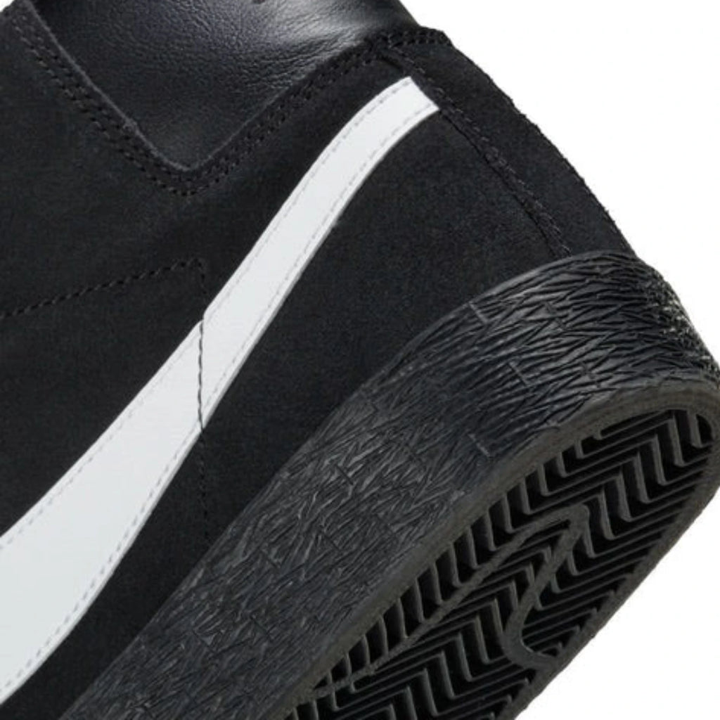 Nike SB Zoom Blazer Mid Shoes - Black / White - Black
