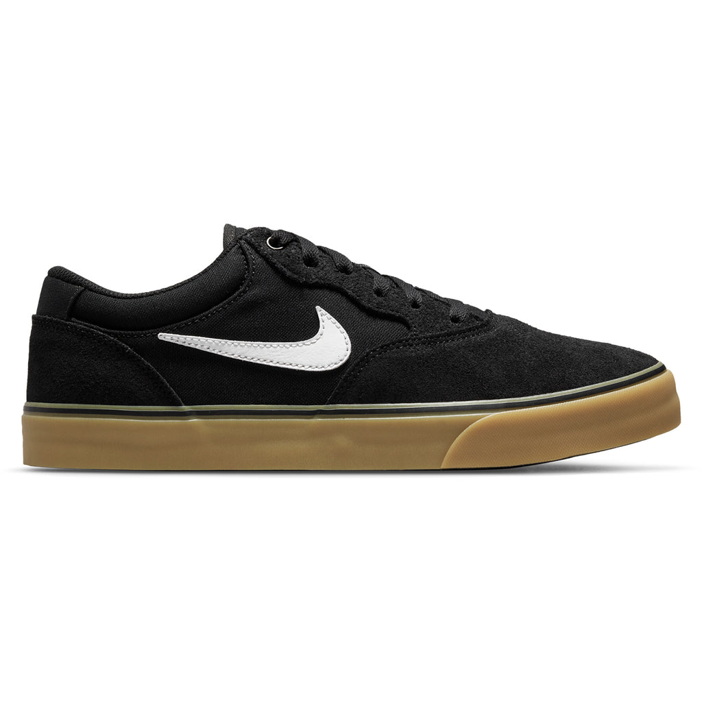 Nike SB Chron  2 Shoes - Black / White - Black - Gum Light Brown - main