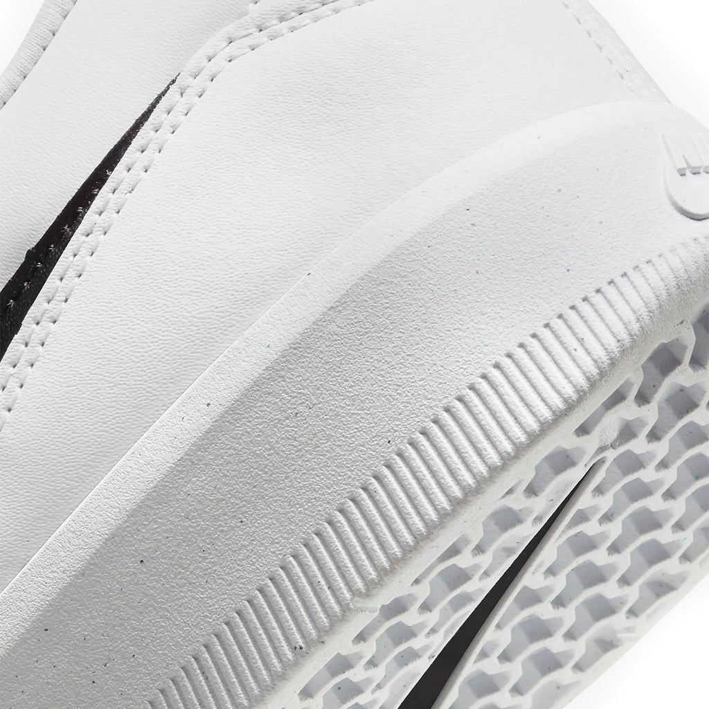 Nike SB Force 58 Shoes - White / Black - White - White - heel