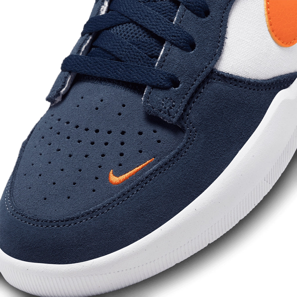 Orange and navy blue 2025 sneakers