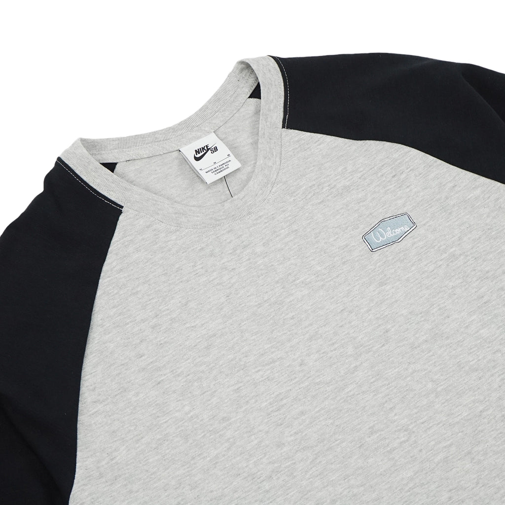 Nike SB x MLB LA Baseball Raglan T Shirt - Grey / Black
