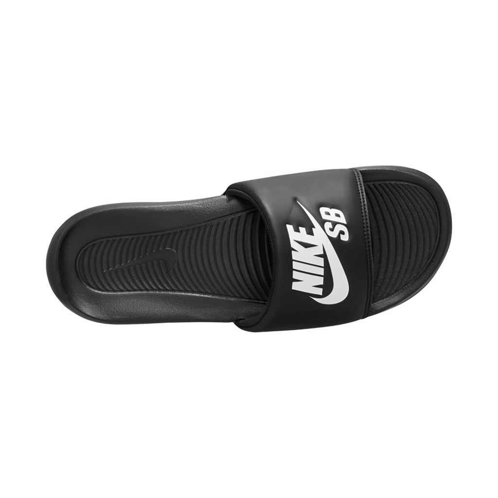 Nike Victori One Sliders Black White Black