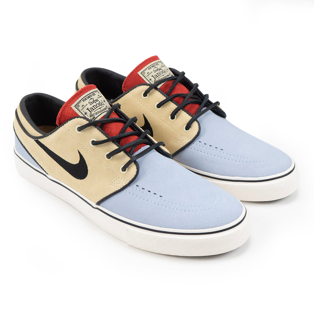 Nike SB Zoom Janoski OG+ Shoes - Alabaster / Alabaster - Chile Red - pair