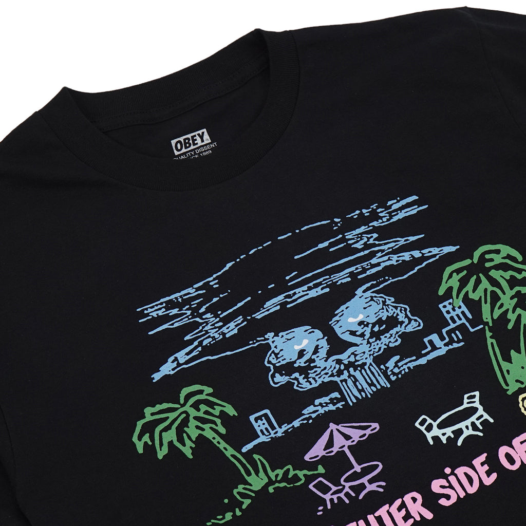 Obey Brighter Side of Life T Shirt - Black