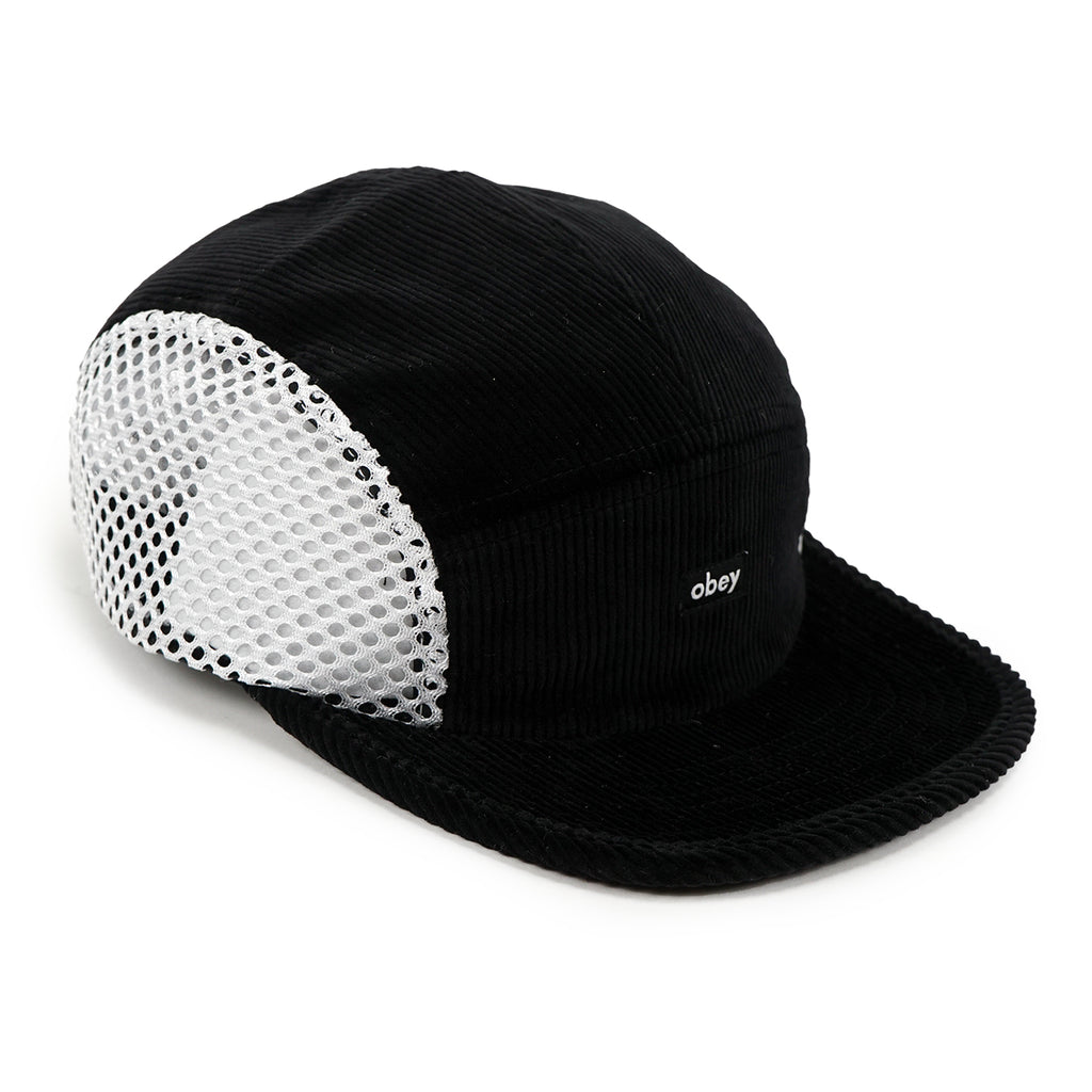 Tuscany Panel Camp Cap in Black Multi by Obey Bored of Southsea
