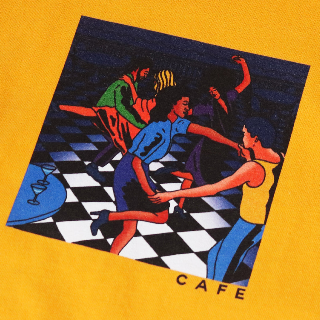Skateboard Cafe Old Duke T Shirt - Gold - closeup