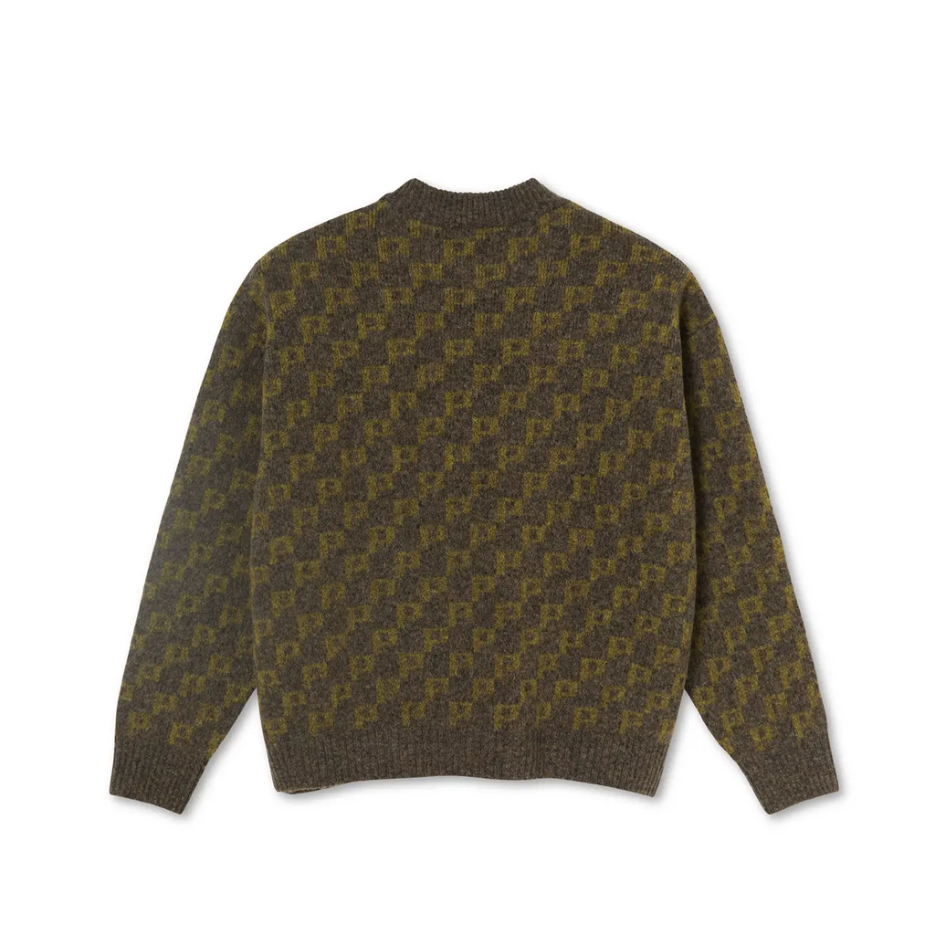 Polar Skate Co Knit Sweater - Army Green - back