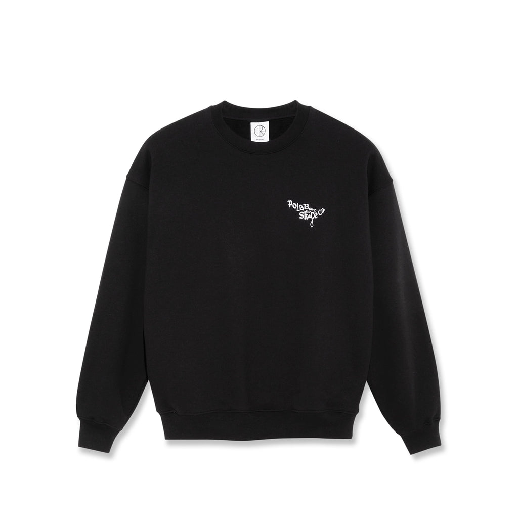 Polar Skate Co Ornament Crewneck Sweatshirt - Black - front