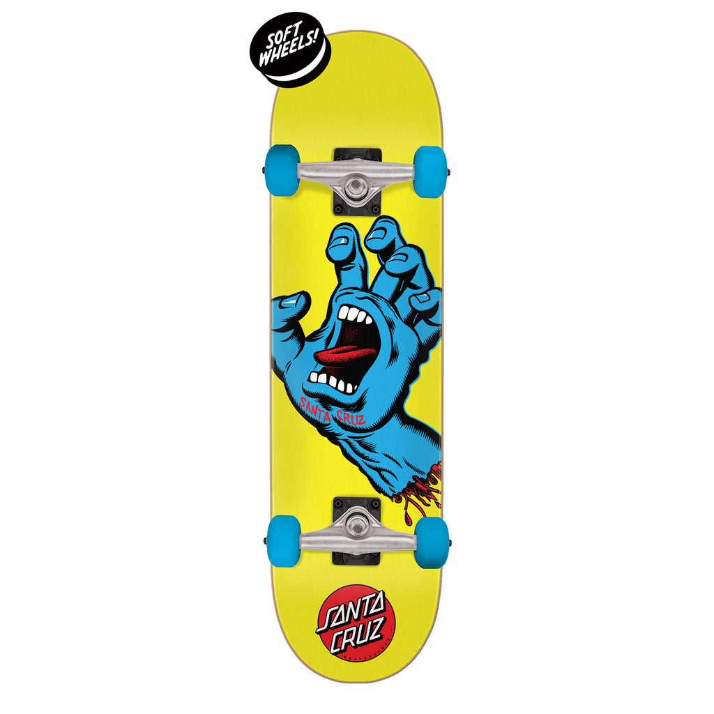 Santa Cruz Screaming Hand Skateboard Complete in 7.75"