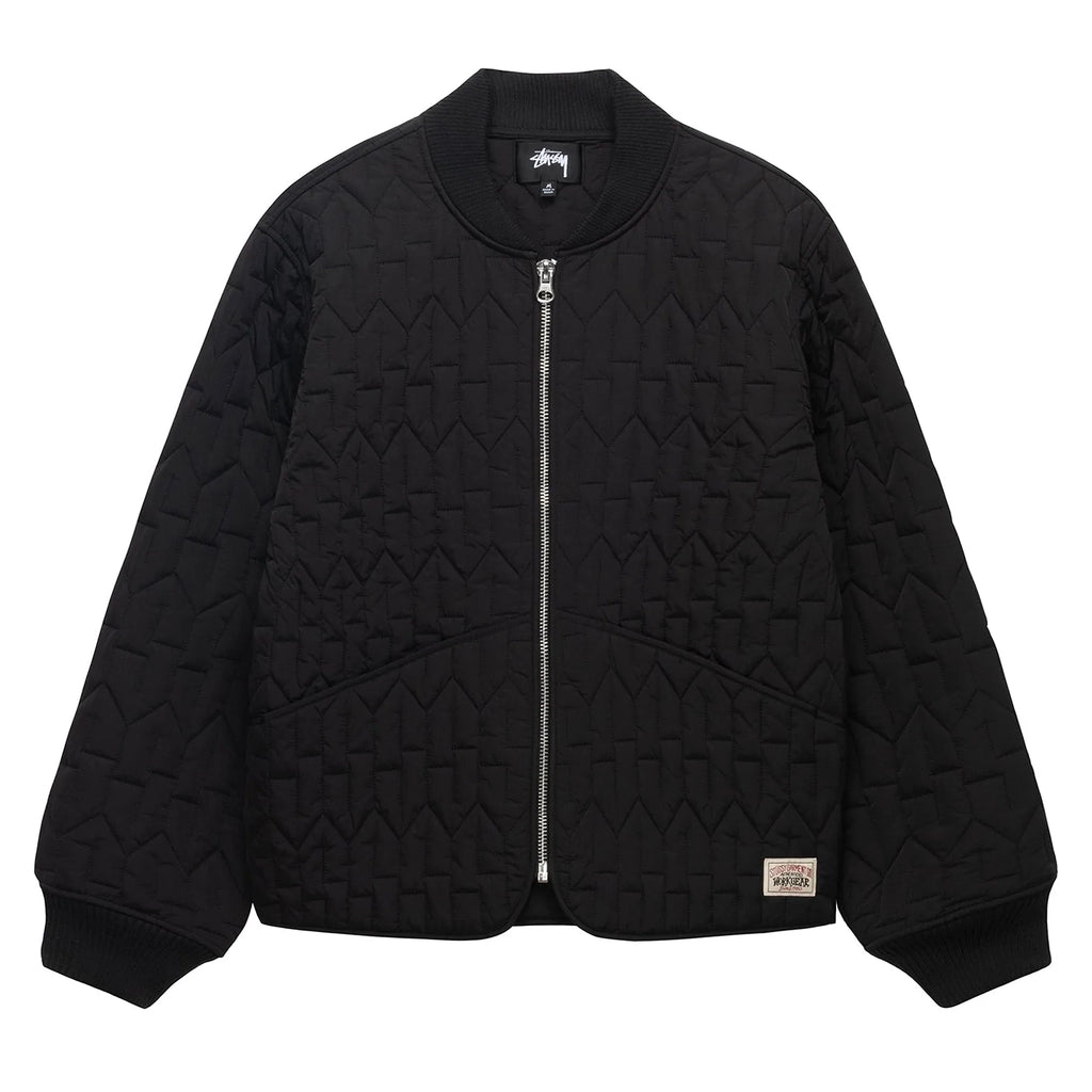 Stussy 'S' Quilted Liner Jacket - Black - main