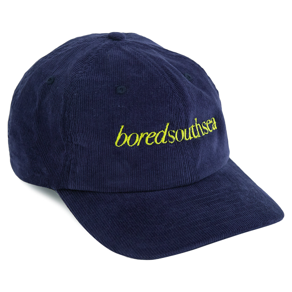 Bored of Southsea Hammer Cord Cap in Navy / Yellow