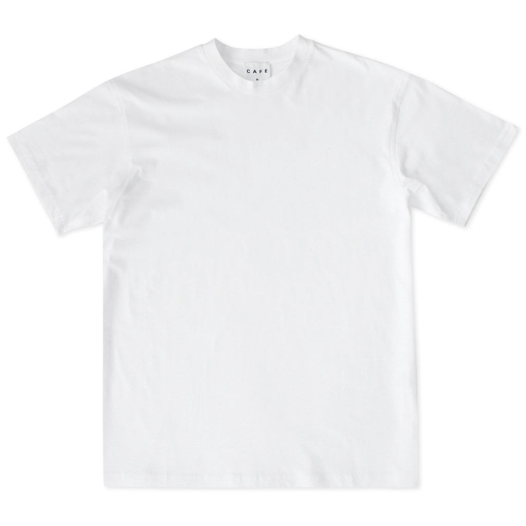 Skateboard Cafe Swan T Shirt - White - front