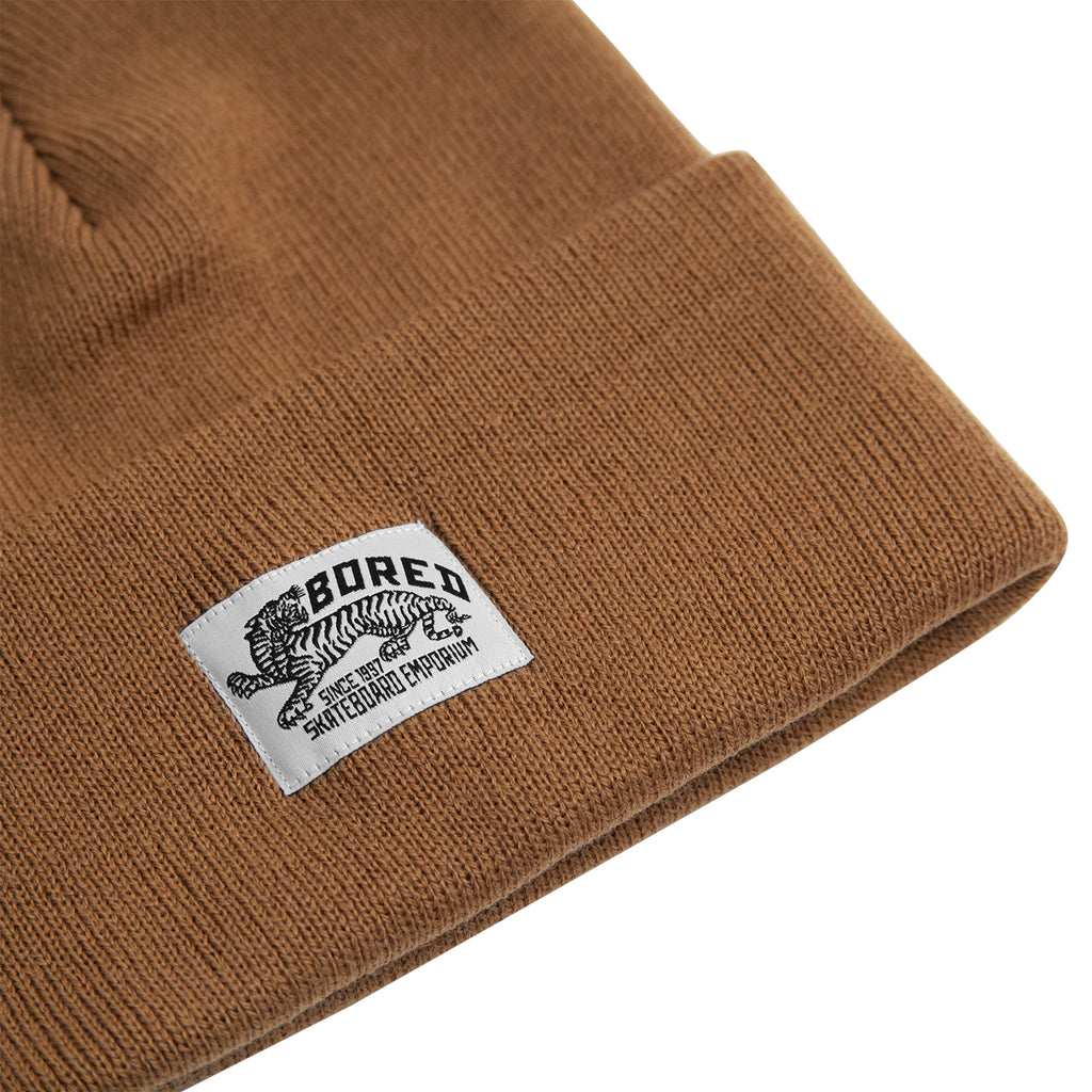 Bored of Southsea Daily Use Beanie in Caramel - Detail