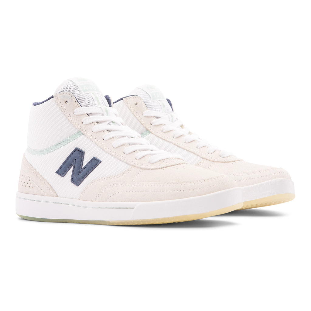 New Balance Numeric NM440 Hi Tom Knox Shoes - White / Navy - pair