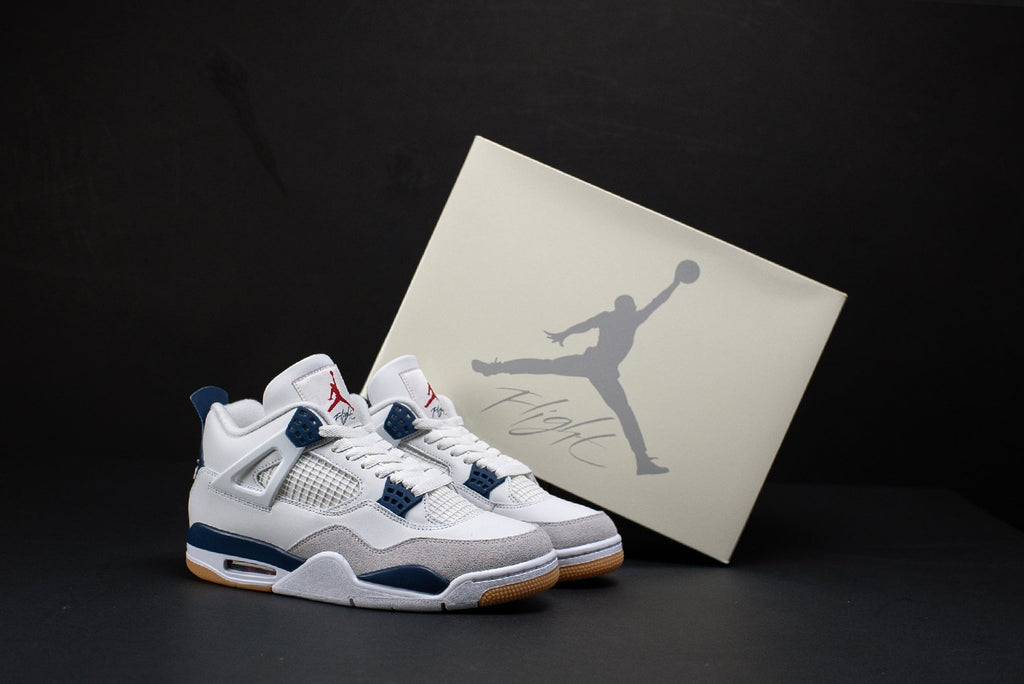 Charity Raffle to win 50% back on a pair of SB x Jordan 4 "Navy" Shoes
