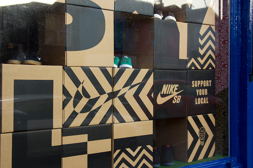 Nike SB X I Love Dust Store Window