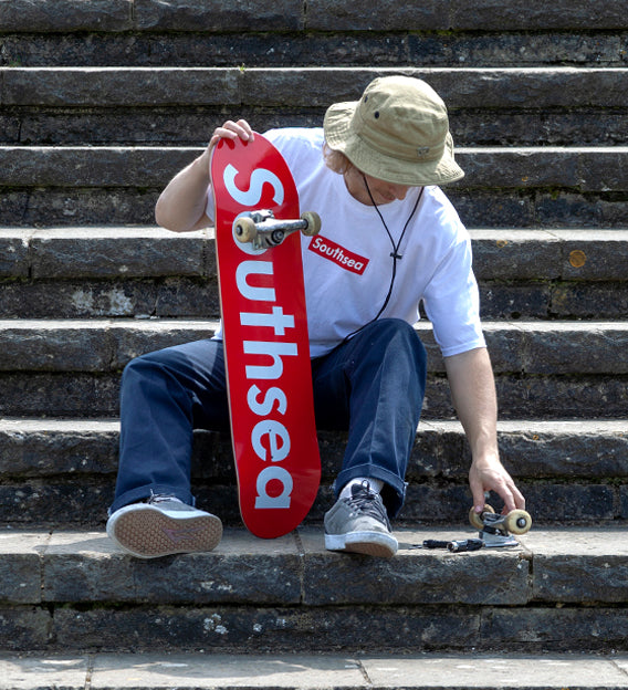 All new Southsea Box Logo decks and apparel