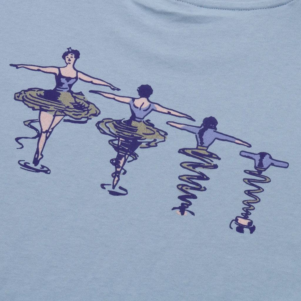 PASS~PORT Corkscrew T Shirt - Stonewash Blue