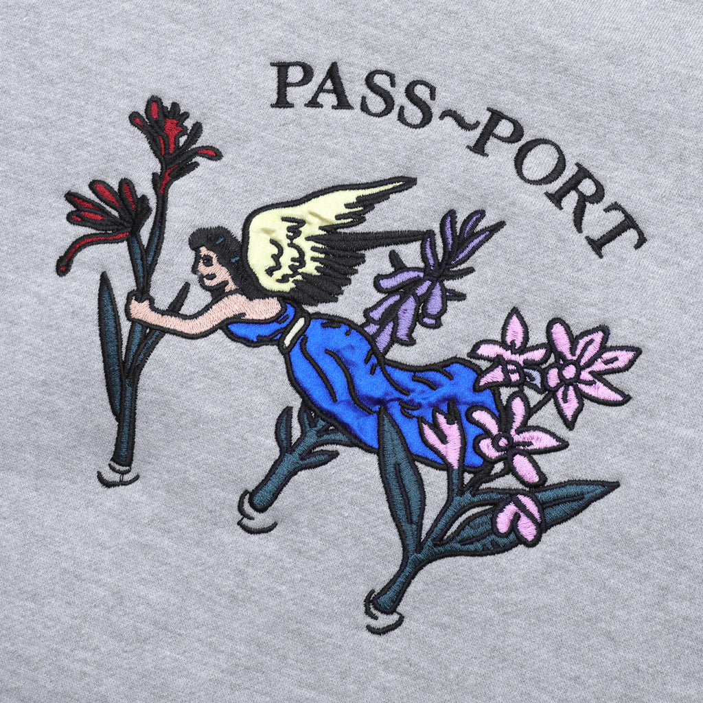 PASS~PORT Gardening Appliqué Crew Sweatshirt - Ash