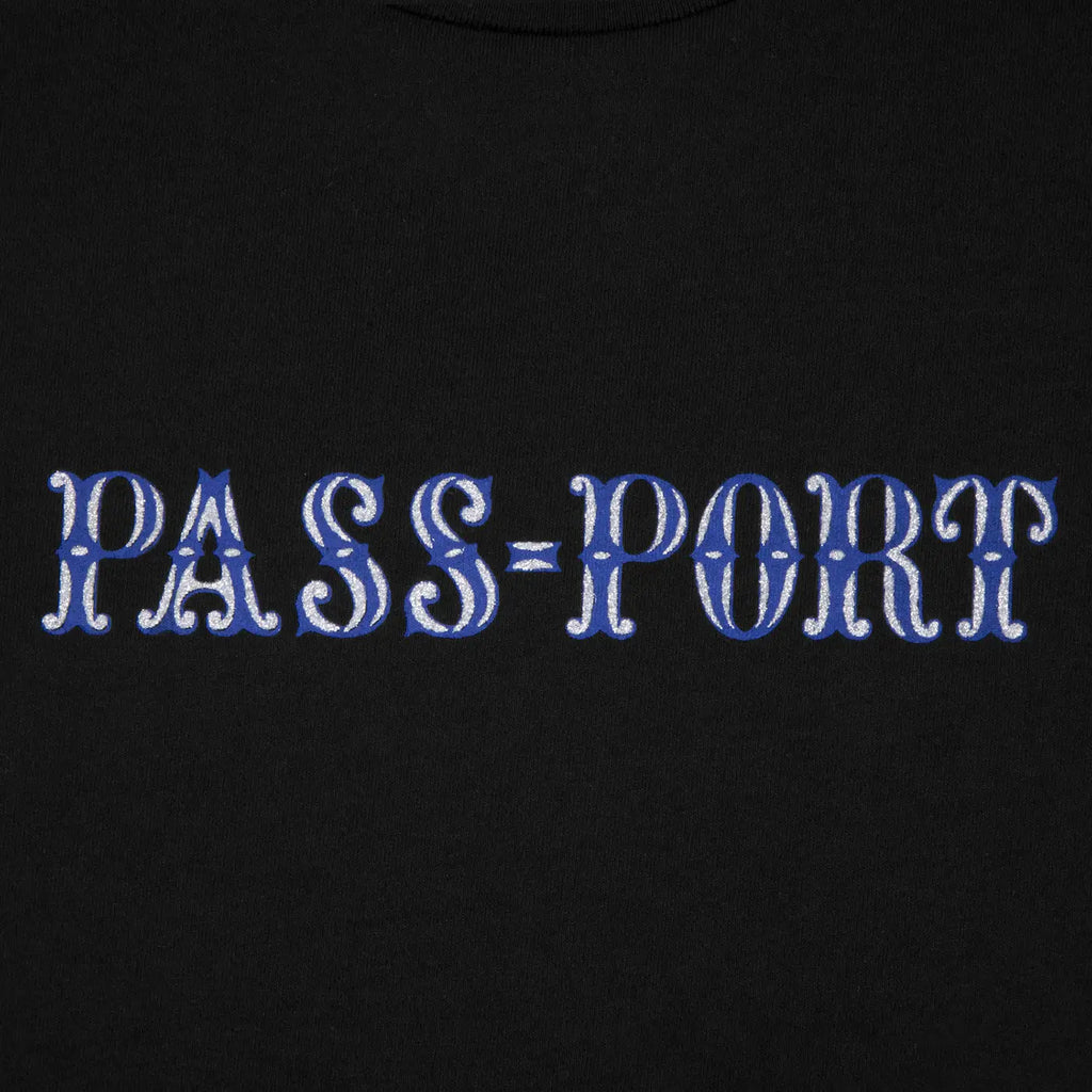 PASS~PORT Glint T Shirt - Black - closeup