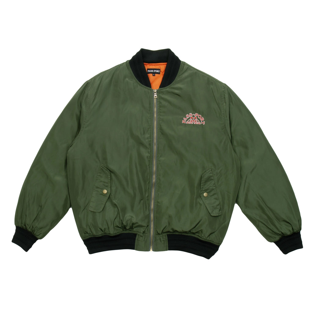 PASS~PORT Crystal Embroidery Freight Jacket - Olive