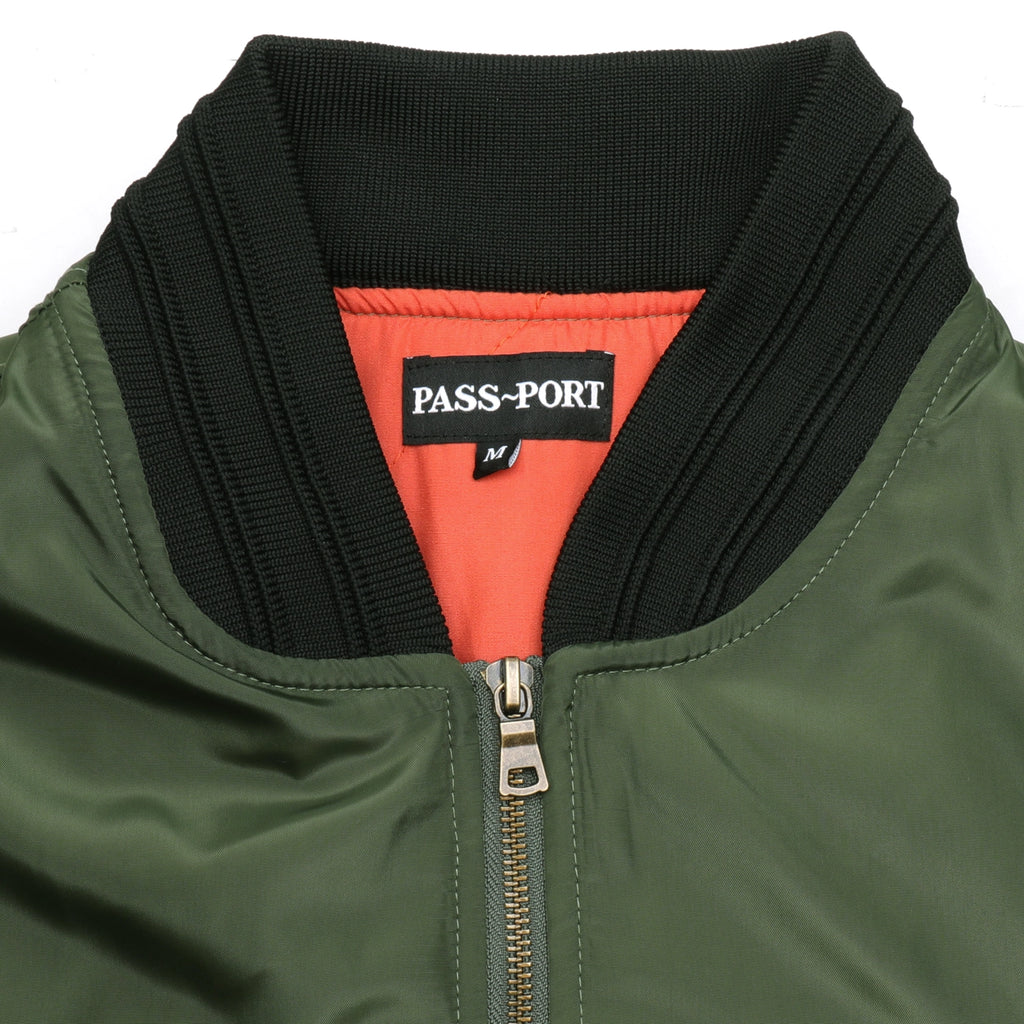 PASS~PORT Crystal Embroidery Freight Jacket - Olive