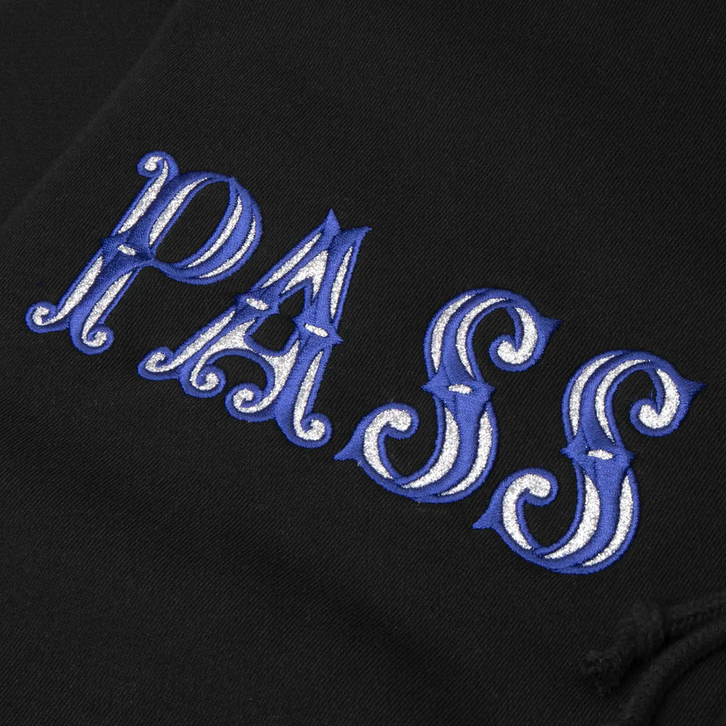 PASS~PORT Glint Zip Hoodie - Black - closeup2