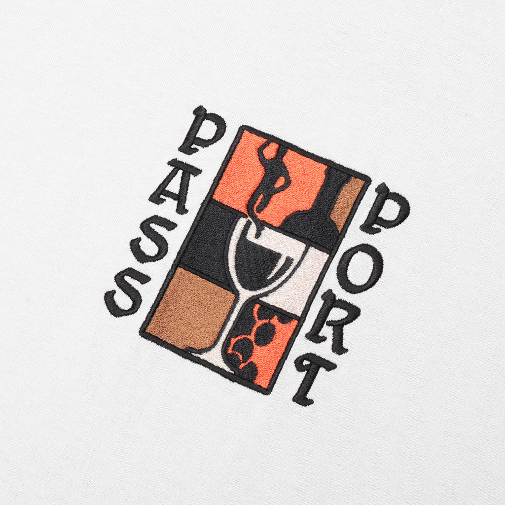 PASS~PORT Dine Em' T Shirt - White - close up