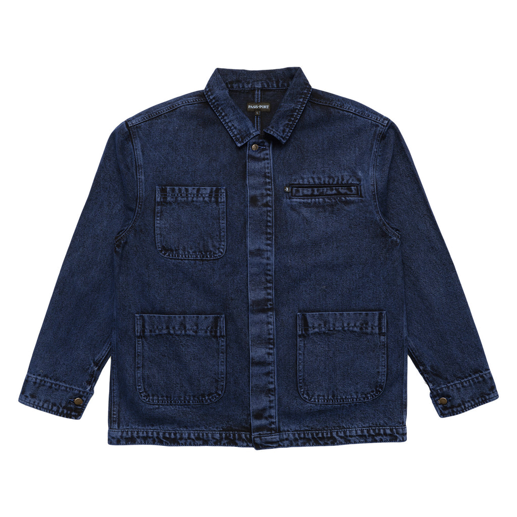 PASS~PORT Workers Club Painters Jacket - Overy-Dye Navy