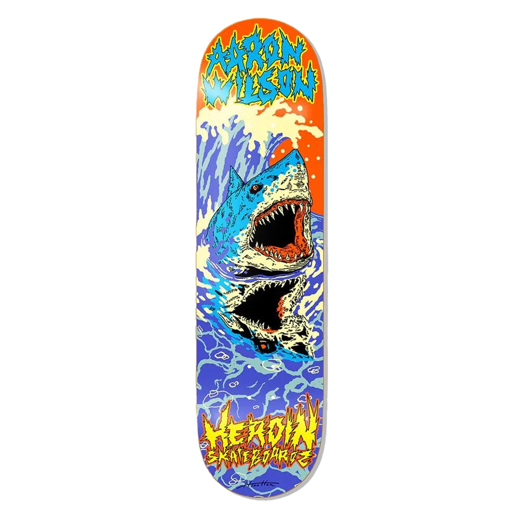 Heroin Skateboards Aaron Wilson Dead Reflections Skateboard Deck 8.5″