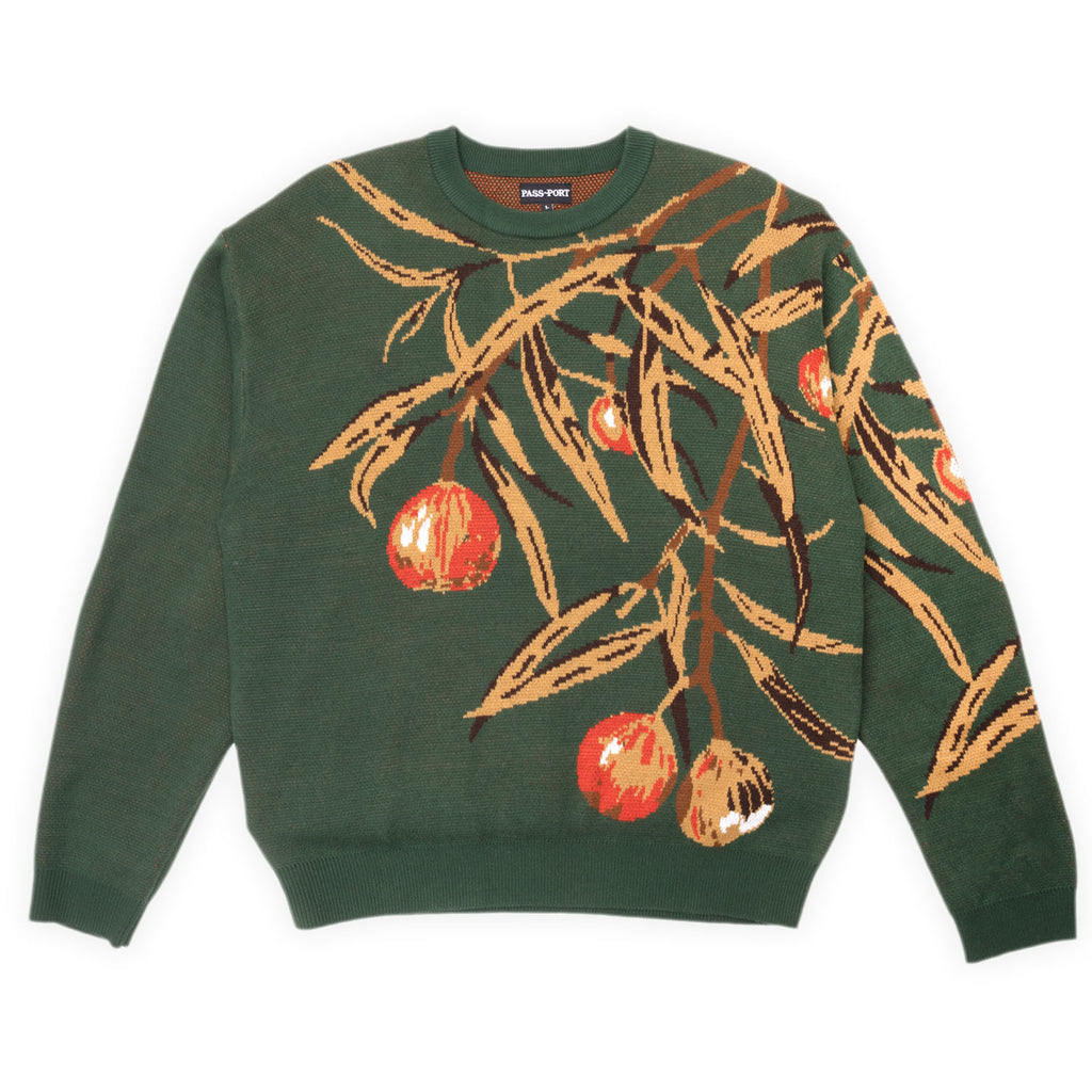 PASS~PORT Quandong Knit Sweater - Forest Green - front