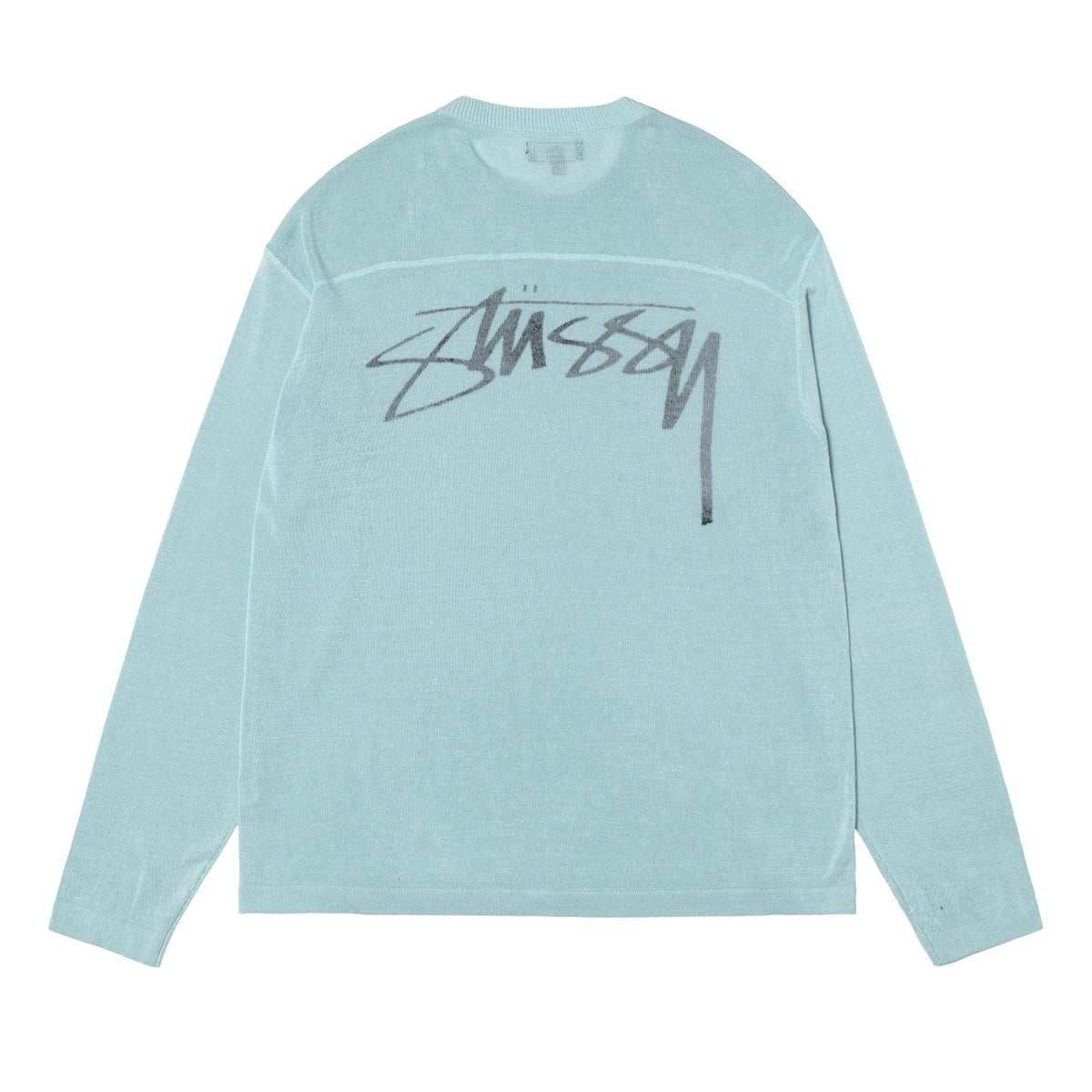 Football Sweater in Light Blue by Stussy | Bored of Southsea