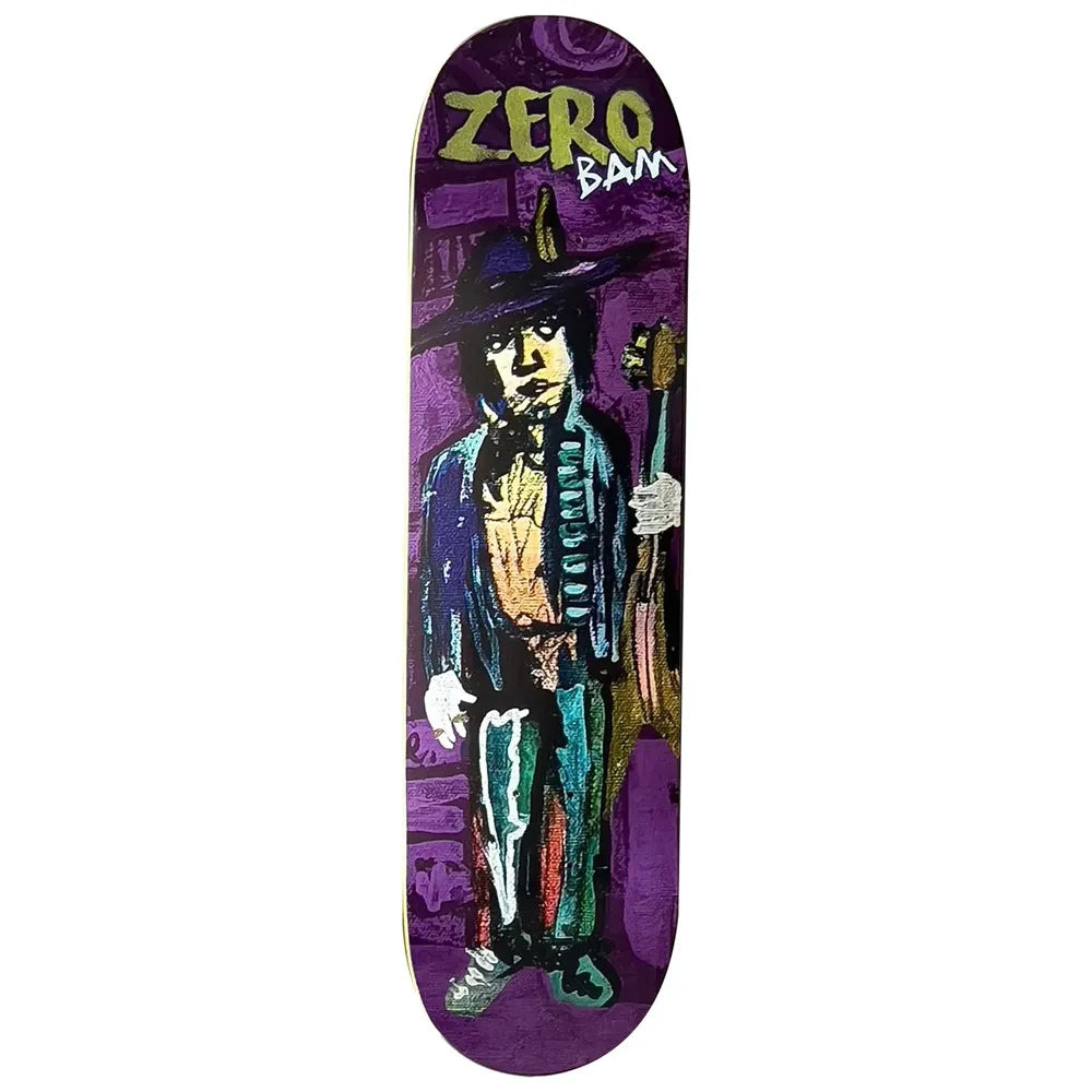 Zero Skateboards Bam Music Man Blue Skateboard Deck-8.5" - main