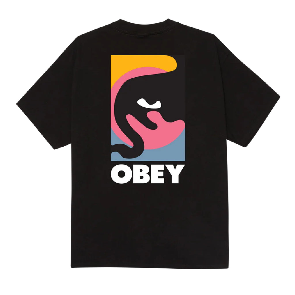 Obey Quarter Icon T Shirt - Black - back
