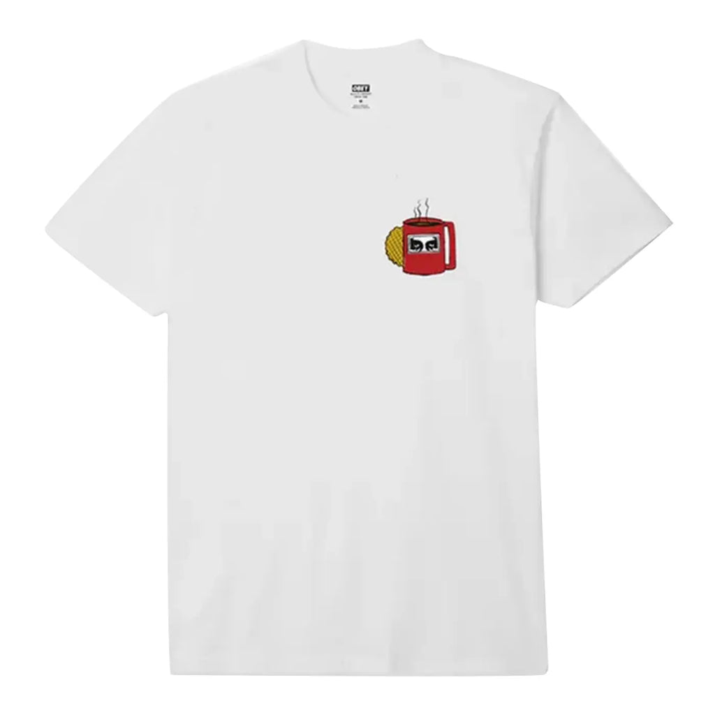 Obey Coffee Cup T Shirt - White