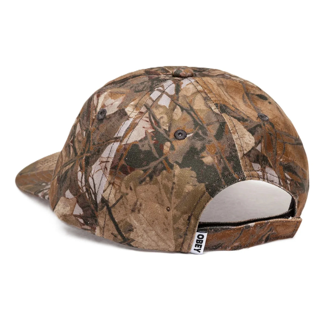 Obey Icon Eyes Pigment 6 Panel Velcro Cap - Fence Camo Multi - back