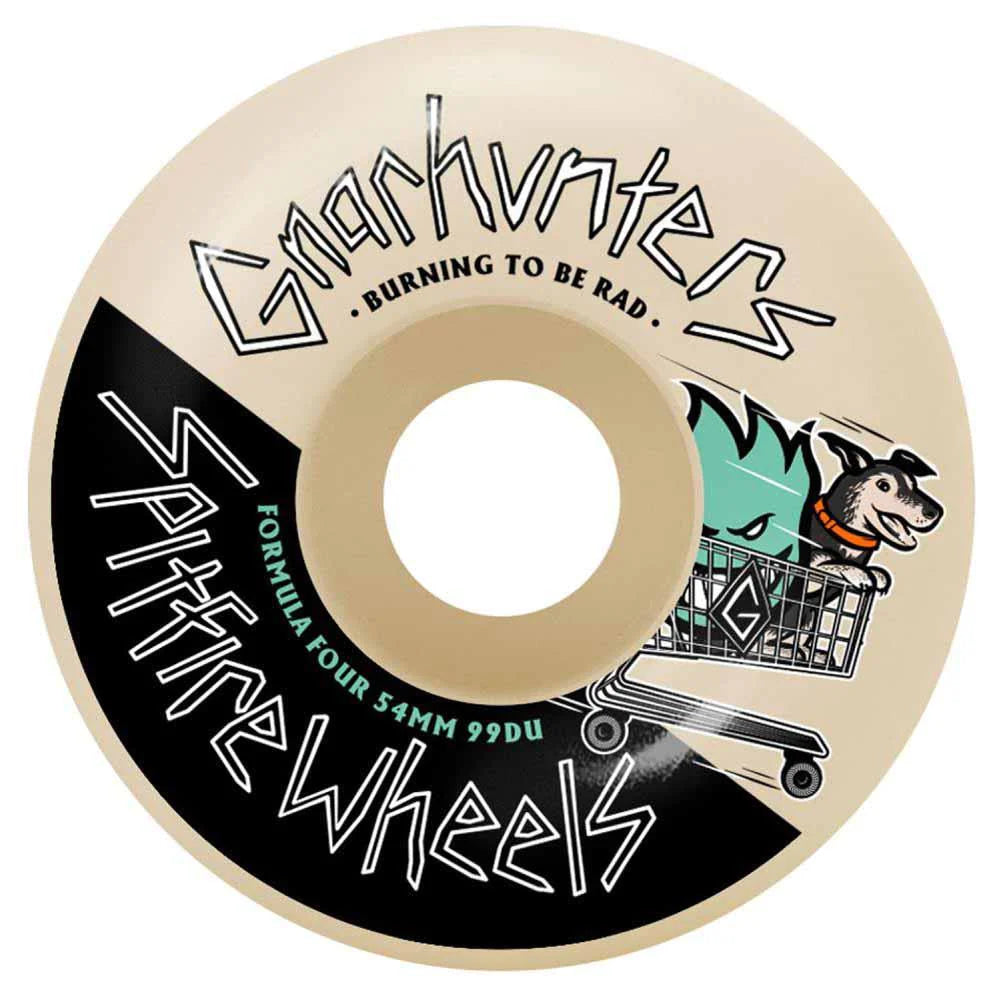 Spitfire Wheels Formula Fours Classics Gnarhunters White - 54MM