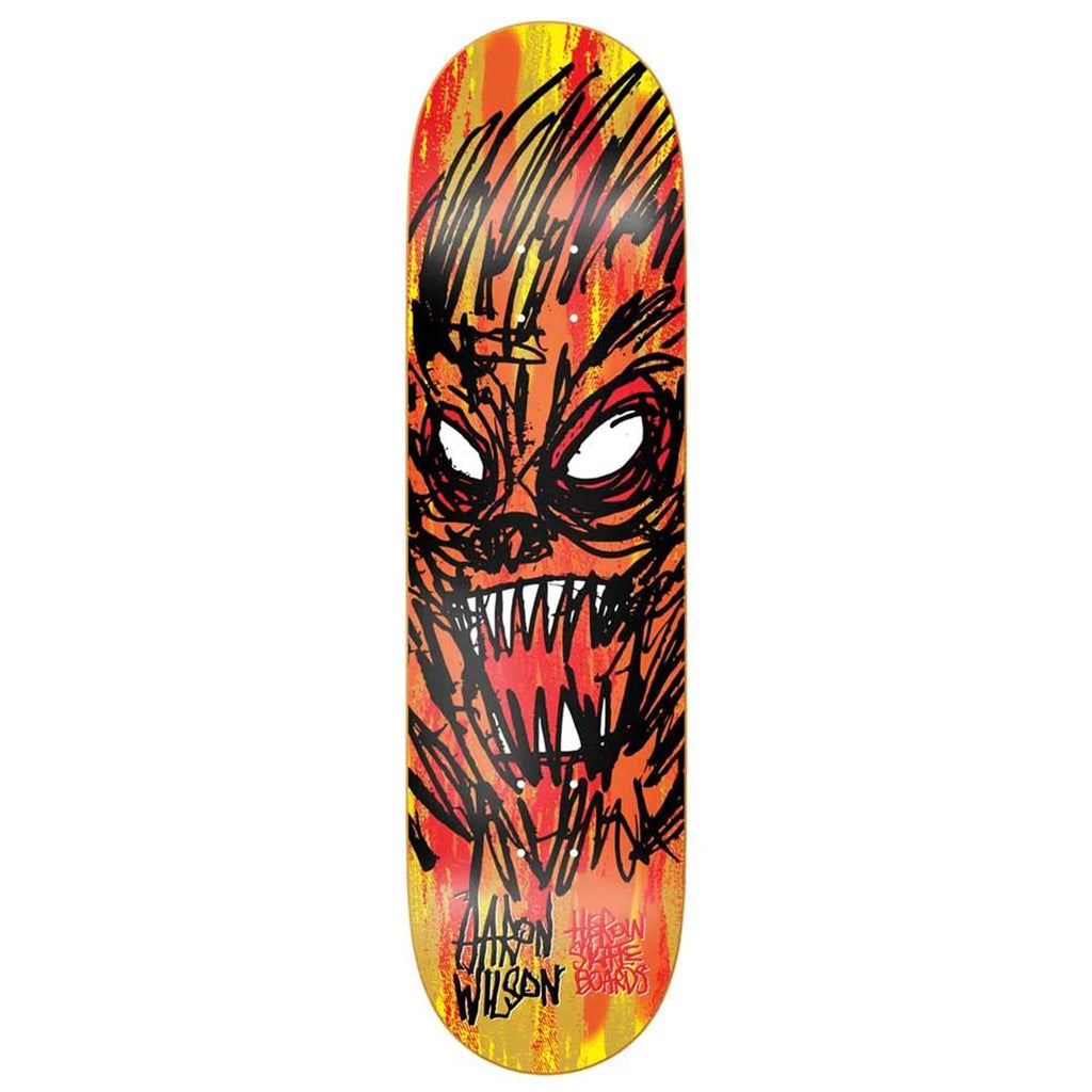 Heroin Skateboards Aaron Wilson Savages Skateboard deck 8.5"